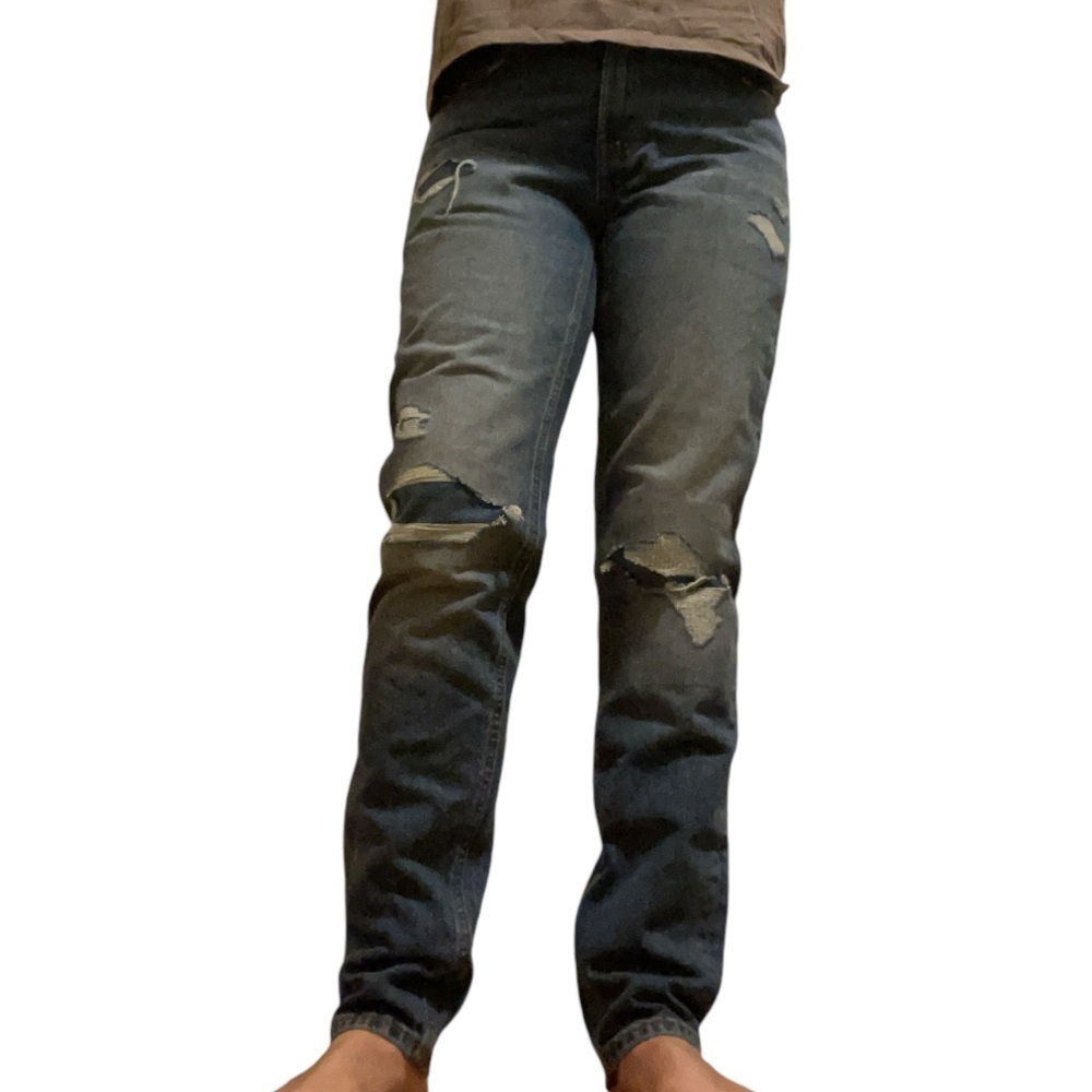 Old Navy Original Taper Distressed Straight Leg Jeans - Picture 5 of 8